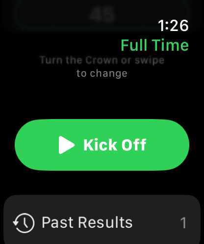Match setup